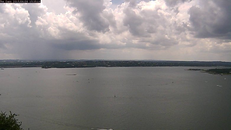 Lake Travis webcam, June 28, 2015 2:40 PM CT