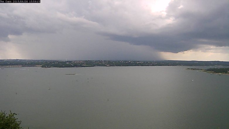 Lake Travis webcam, June 28, 2015 3:05 PM CT