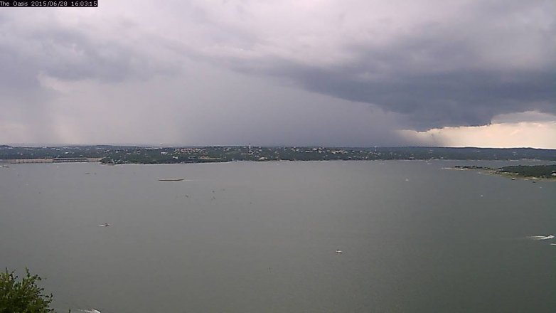 Lake Travis webcam, June 28, 2015 3:10 PM CT