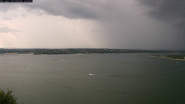 Lake Travis webcam, June 28, 2015 3:25 PM CT
