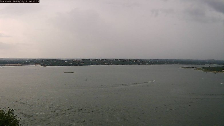 Lake Travis webcam, June 28, 2015 3:40 PM CT