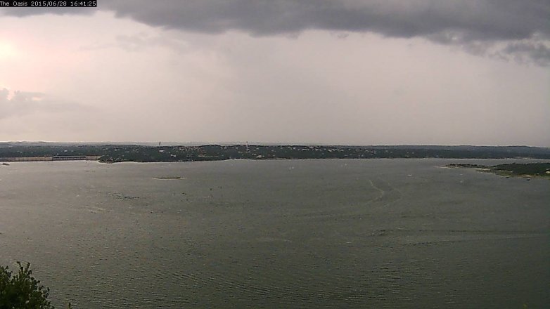 Lake Travis webcam, June 28, 2015 3:50 PM CT