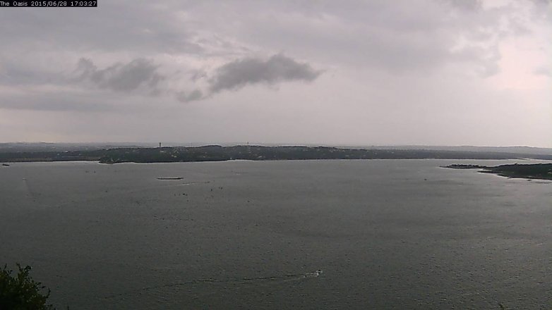 Lake Travis webcam, June 28, 2015 4:10 PM CT