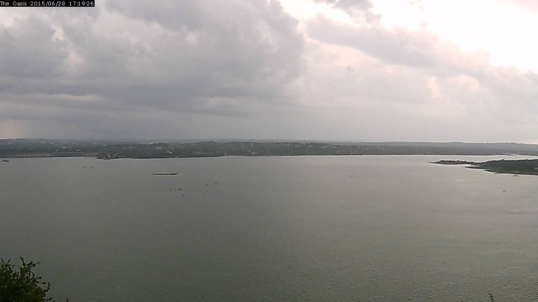 Lake Travis webcam, June 28, 2015 4:25 PM CT
