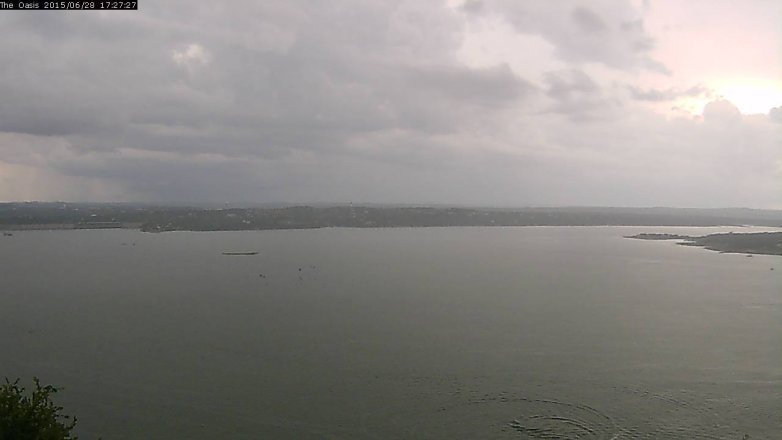 Lake Travis webcam, June 28, 2015 4:35 PM CT