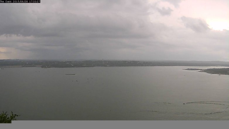Lake Travis webcam, June 28, 2015 4:40 PM CT