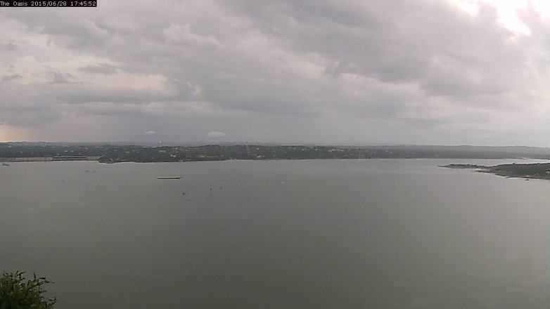 Lake Travis webcam, June 28, 2015 4:55 PM CT