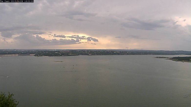Lake Travis webcam, June 28, 2015 5:30 PM CT