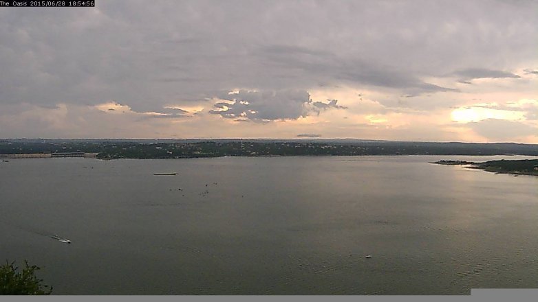 Lake Travis webcam, June 28, 2015 6:00 PM CT