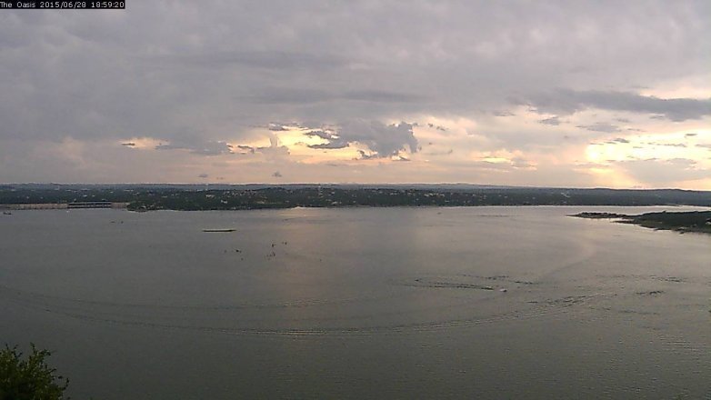 Lake Travis webcam, June 28, 2015 6:05 PM CT