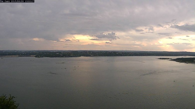 Lake Travis webcam, June 28, 2015 6:10 PM CT