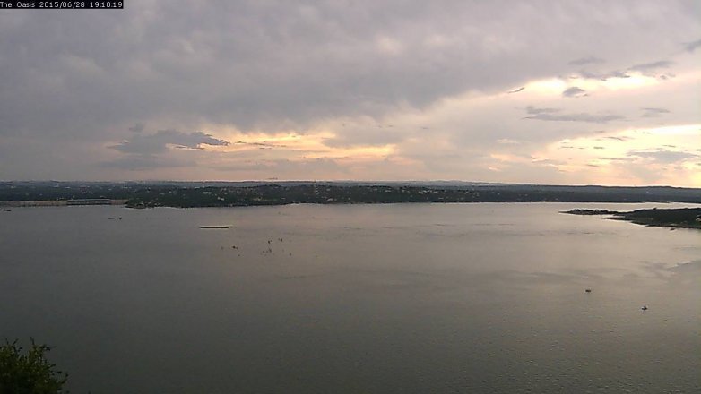 Lake Travis webcam, June 28, 2015 6:20 PM CT