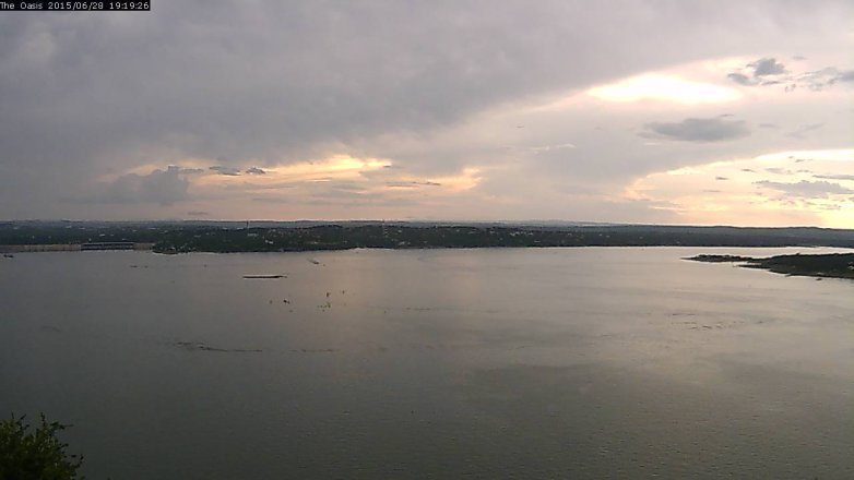 Lake Travis webcam, June 28, 2015 6:25 PM CT