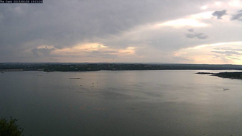 Lake Travis webcam, June 28, 2015 6:30 PM CT
