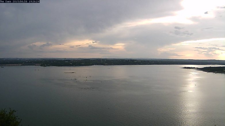 Lake Travis webcam, June 28, 2015 6:35 PM CT