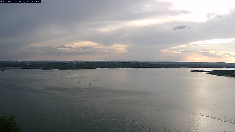 Lake Travis webcam, June 28, 2015 6:40 PM CT