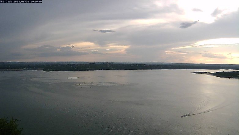 Lake Travis webcam, June 28, 2015 6:45 PM CT