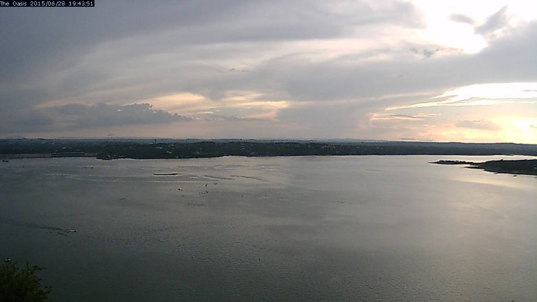 Lake Travis webcam, June 28, 2015 6:50 PM CT