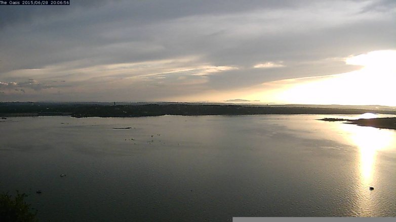 Lake Travis webcam, June 28, 2015 7:15 PM CT