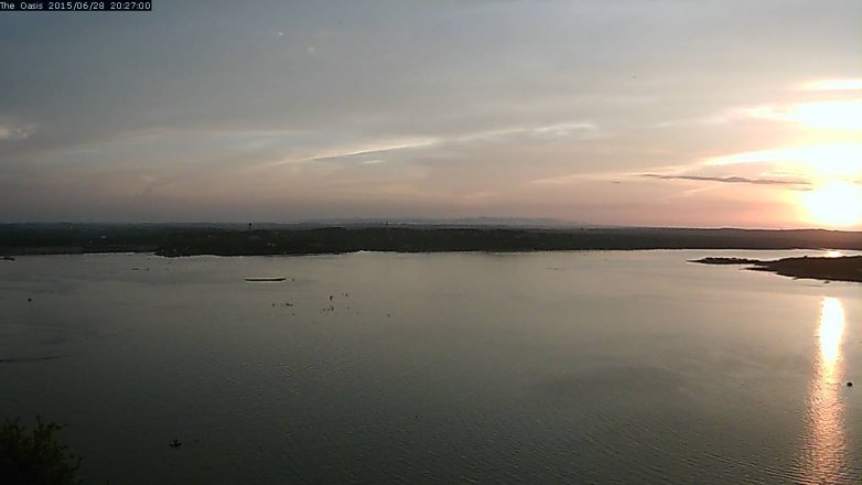 Lake Travis webcam, June 28, 2015 7:35 PM CT