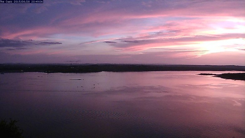 Lake Travis webcam, June 28, 2015 7:55 PM CT