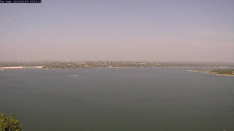 Lake Travis webcam, June 29, 2015 9:05 AM CT