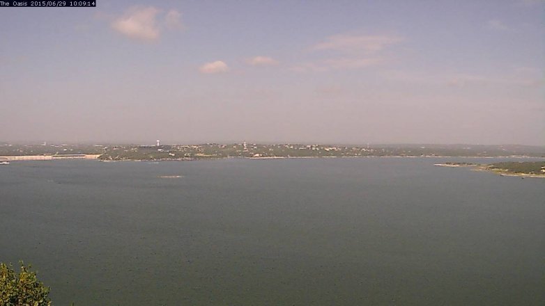 Lake Travis webcam, June 29, 2015 9:15 AM CT