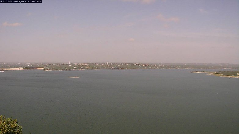 Lake Travis webcam, June 29, 2015 9:20 AM CT