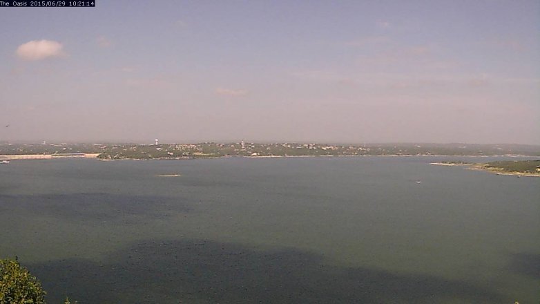 Lake Travis webcam, June 29, 2015 9:25 AM CT