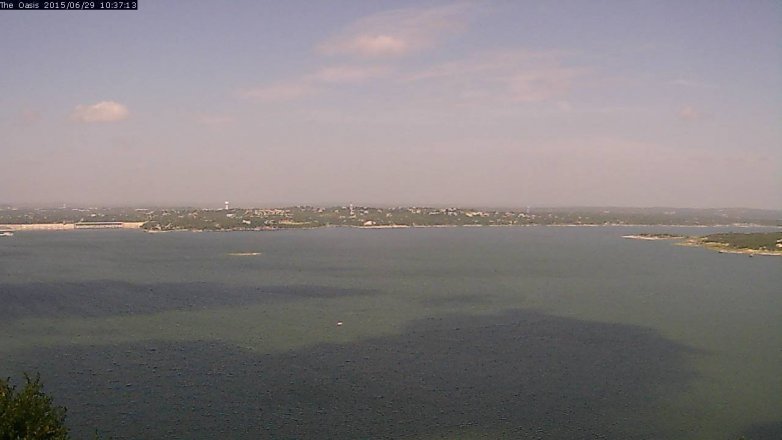 Lake Travis webcam, June 29, 2015 9:45 AM CT