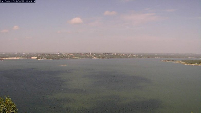 Lake Travis webcam, June 29, 2015 9:50 AM CT