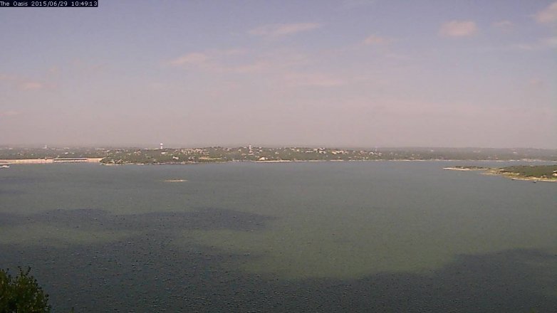 Lake Travis webcam, June 29, 2015 9:55 AM CT