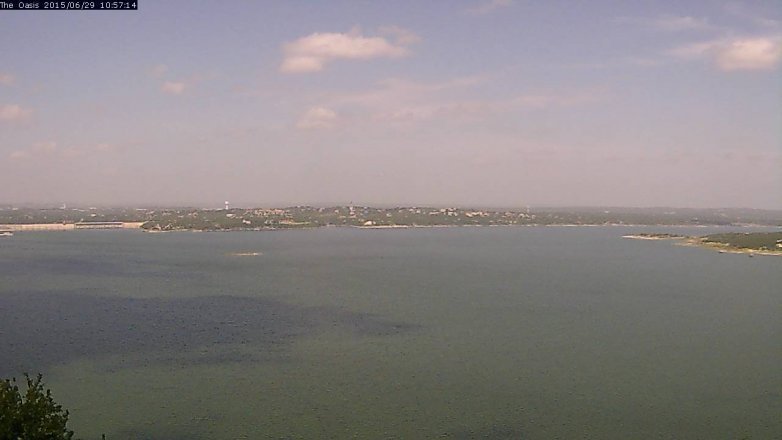 Lake Travis webcam, June 29, 2015 10:05 AM CT
