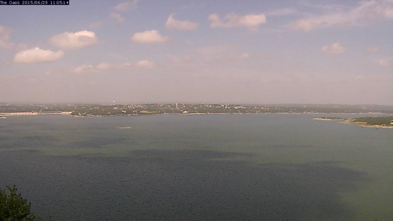 Lake Travis webcam, June 29, 2015 10:10 AM CT