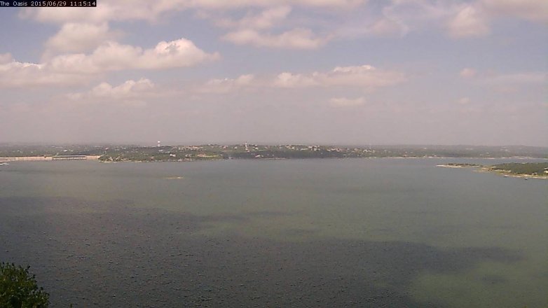 Lake Travis webcam, June 29, 2015 10:20 AM CT