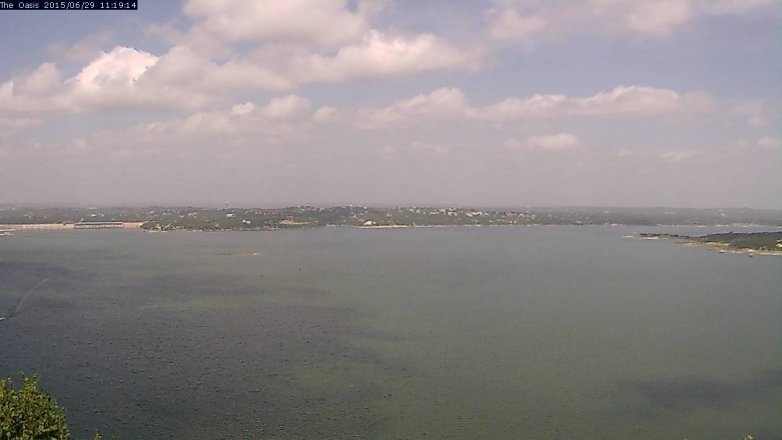 Lake Travis webcam, June 29, 2015 10:25 AM CT