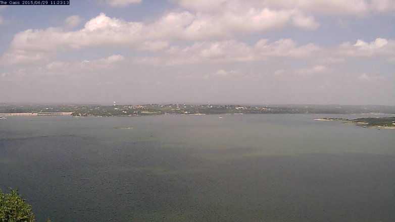 Lake Travis webcam, June 29, 2015 10:30 AM CT