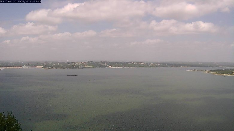 Lake Travis webcam, June 29, 2015 10:35 AM CT