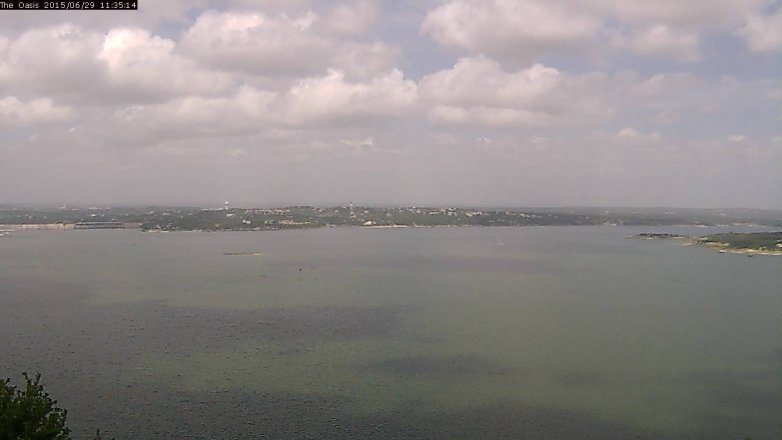 Lake Travis webcam, June 29, 2015 10:40 AM CT