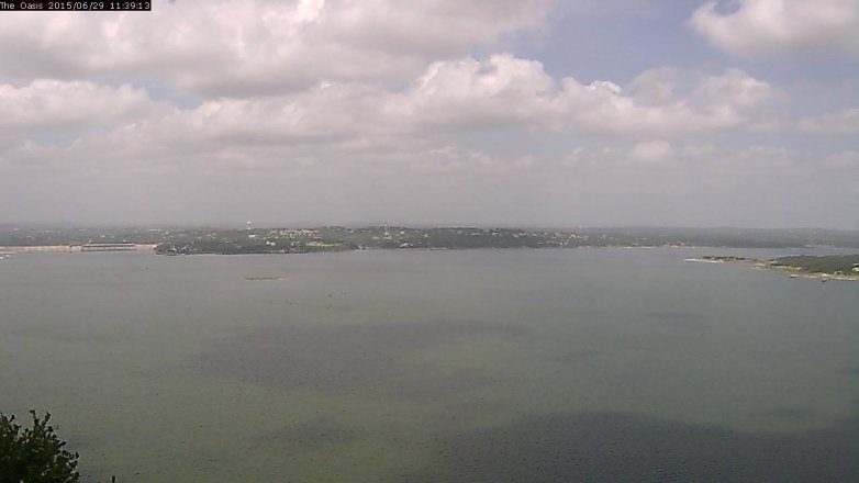 Lake Travis webcam, June 29, 2015 10:45 AM CT