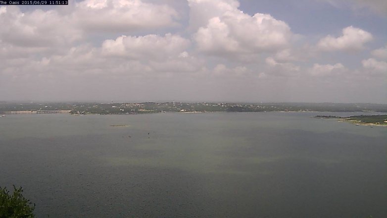 Lake Travis webcam, June 29, 2015 10:55 AM CT