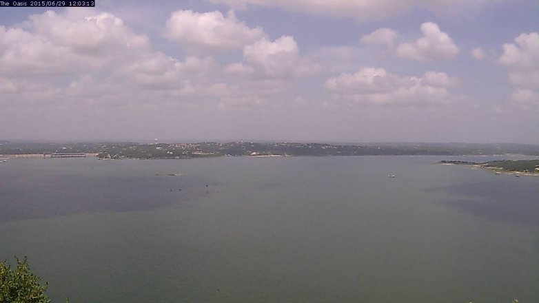 Lake Travis webcam, June 29, 2015 11:10 AM CT