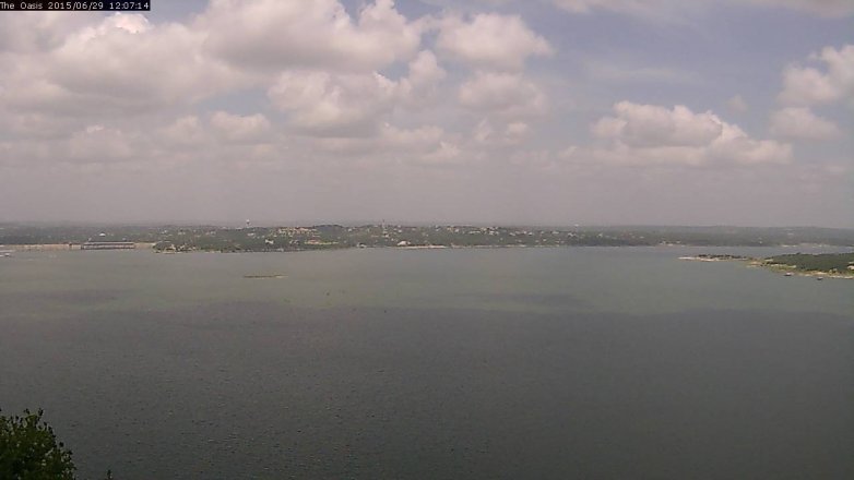 Lake Travis webcam, June 29, 2015 11:15 AM CT