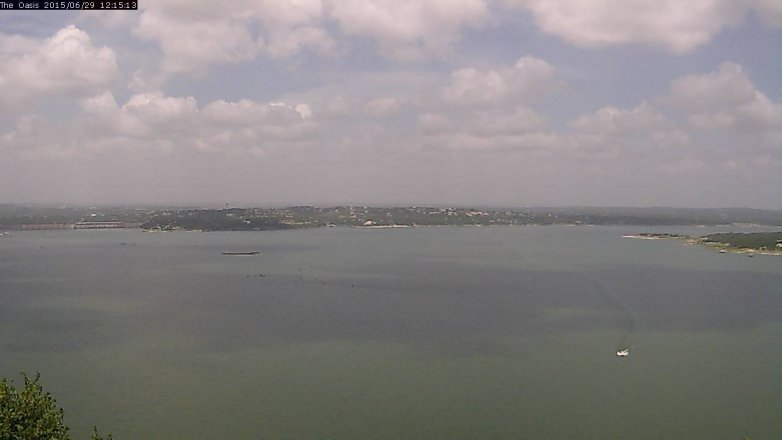 Lake Travis webcam, June 29, 2015 11:20 AM CT