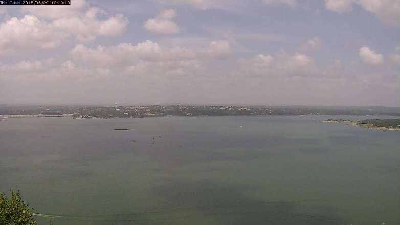 Lake Travis webcam, June 29, 2015 11:25 AM CT