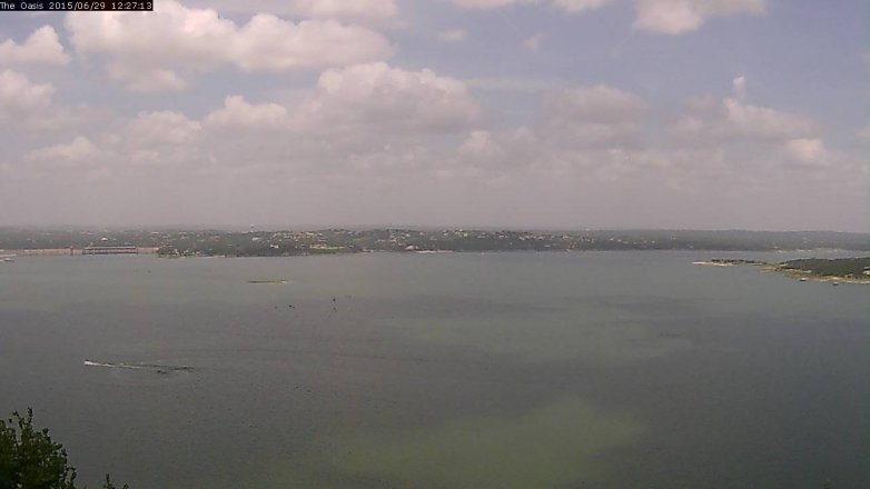 Lake Travis webcam, June 29, 2015 11:35 AM CT
