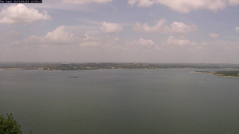 Lake Travis webcam, June 29, 2015 11:40 AM CT