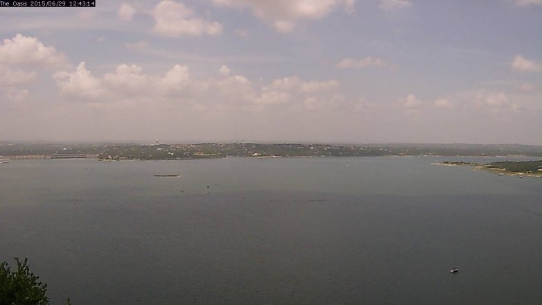 Lake Travis webcam, June 29, 2015 11:50 AM CT