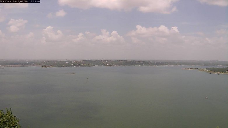 Lake Travis webcam, June 29, 2015 12:05 PM CT