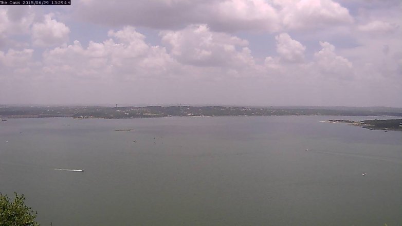 Lake Travis webcam, June 29, 2015 12:35 PM CT